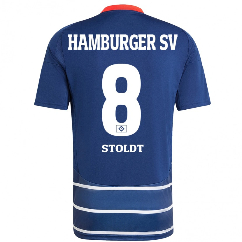 DanxenメンズSvea Stoldt#8ダークブルーアウェイシャツ2024/25ジャージーユニフォーム