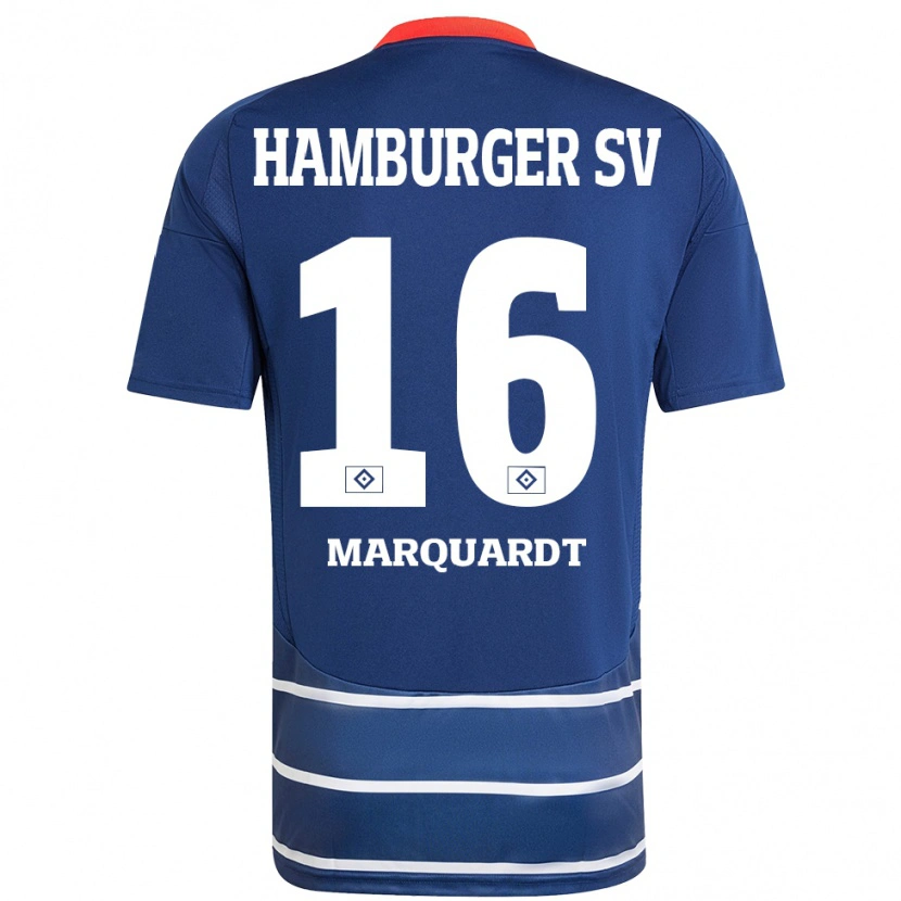 DanxenメンズDana Marquardt#16ダークブルーアウェイシャツ2024/25ジャージーユニフォーム