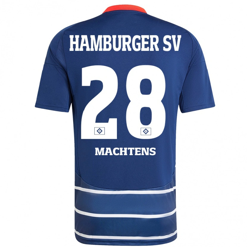 DanxenメンズPauline Machtens#28ダークブルーアウェイシャツ2024/25ジャージーユニフォーム