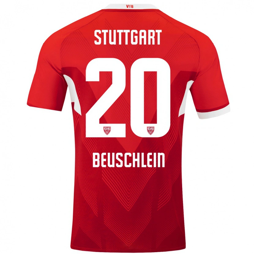 DanxenメンズJana Beuschlein#20赤 白アウェイシャツ2024/25ジャージーユニフォーム