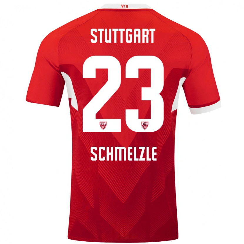 DanxenメンズMarlen Schmelzle#23赤 白アウェイシャツ2024/25ジャージーユニフォーム