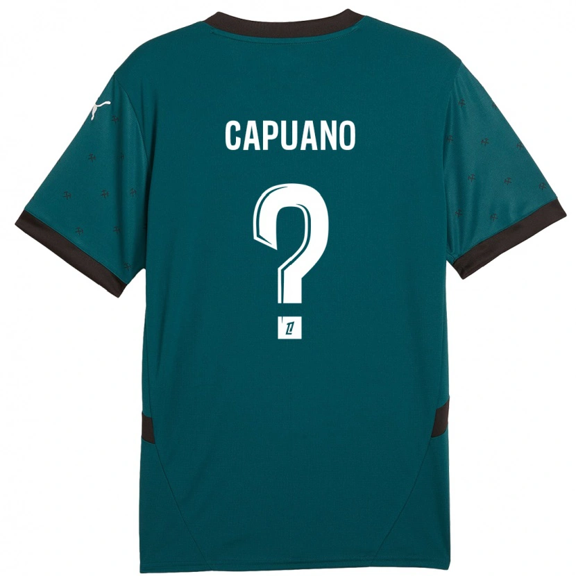 DanxenメンズGabin Capuano#0ダークグリーンアウェイシャツ2024/25ジャージーユニフォーム