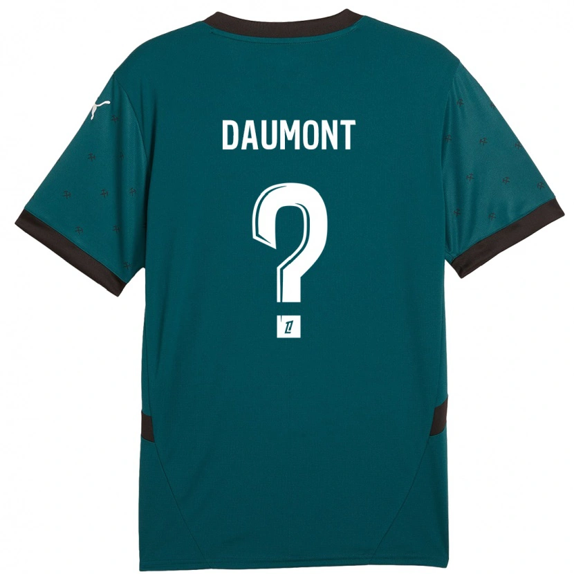 DanxenメンズCamille Daumont#0ダークグリーンアウェイシャツ2024/25ジャージーユニフォーム