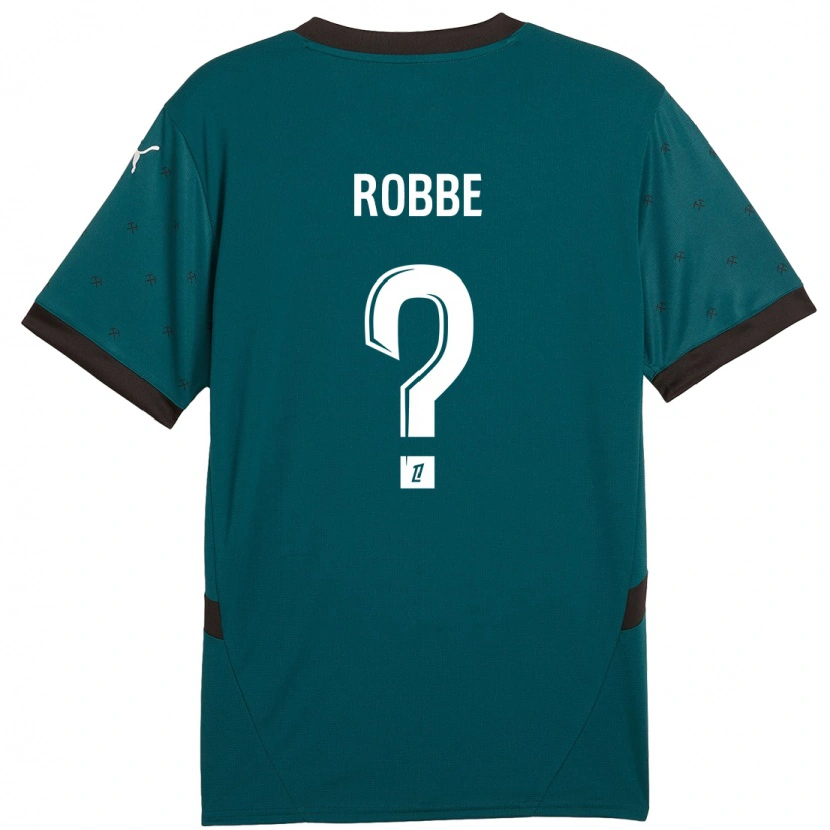 DanxenメンズLucas Robbe#0ダークグリーンアウェイシャツ2024/25ジャージーユニフォーム