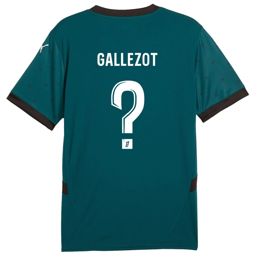 DanxenメンズTim Gallezot#0ダークグリーンアウェイシャツ2024/25ジャージーユニフォーム