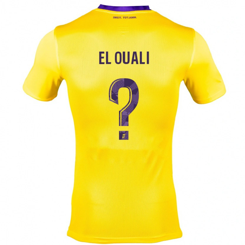 DanxenメンズAdam El Ouali#0黄紫アウェイシャツ2024/25ジャージーユニフォーム