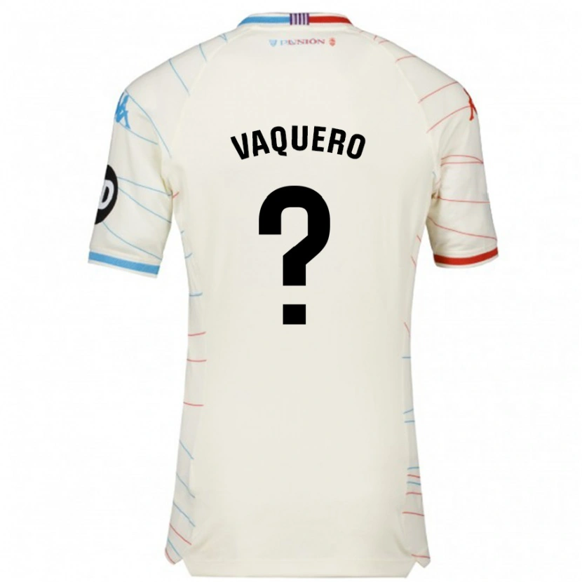 DanxenメンズFernando Vaquero#0白 赤 青アウェイシャツ2024/25ジャージーユニフォーム