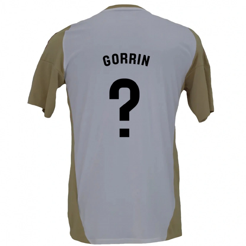 DanxenメンズAle Gorrin#0ブラウン ホワイトアウェイシャツ2024/25ジャージーユニフォーム