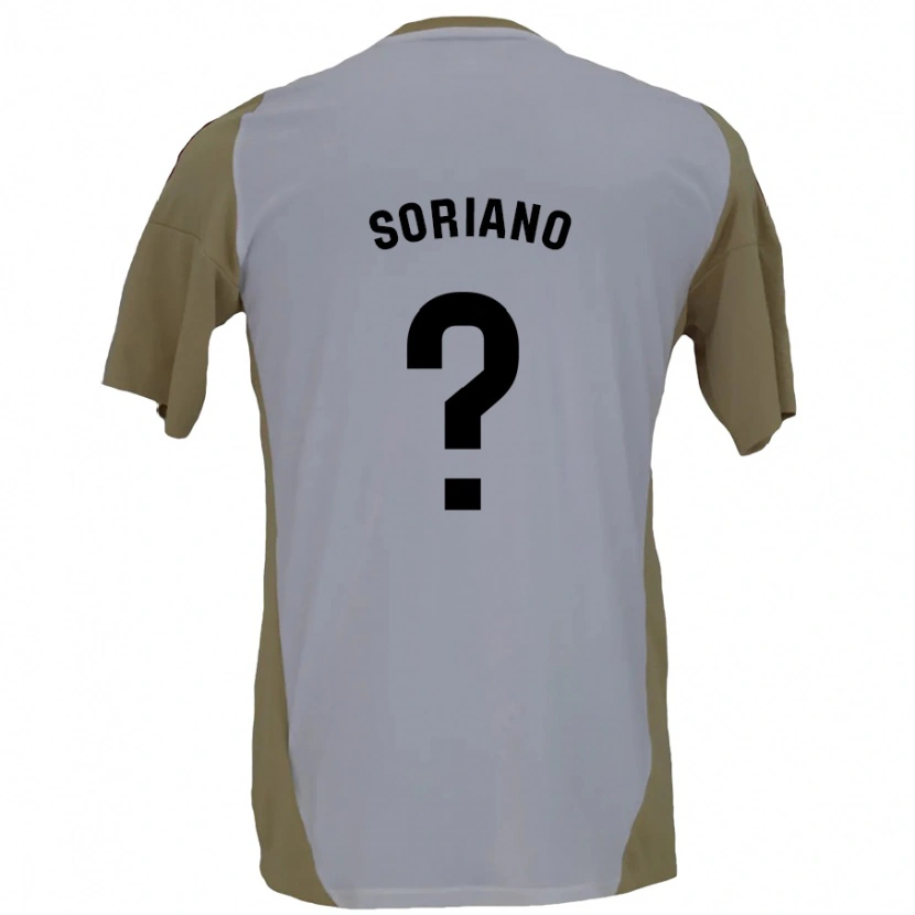 DanxenメンズAdrián Soriano#0ブラウン ホワイトアウェイシャツ2024/25ジャージーユニフォーム