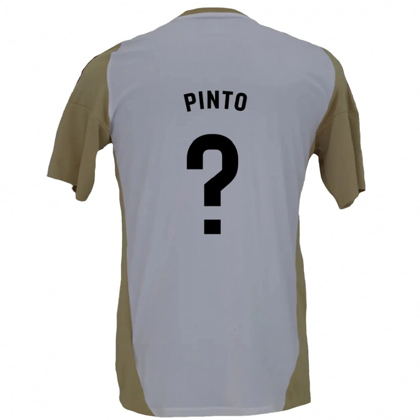 DanxenメンズYidne Pinto#0ブラウン ホワイトアウェイシャツ2024/25ジャージーユニフォーム