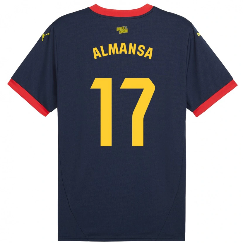 Danxenメンズアレックス・アルマンサ#17ネイビーレッドアウェイシャツ2024/25ジャージーユニフォーム