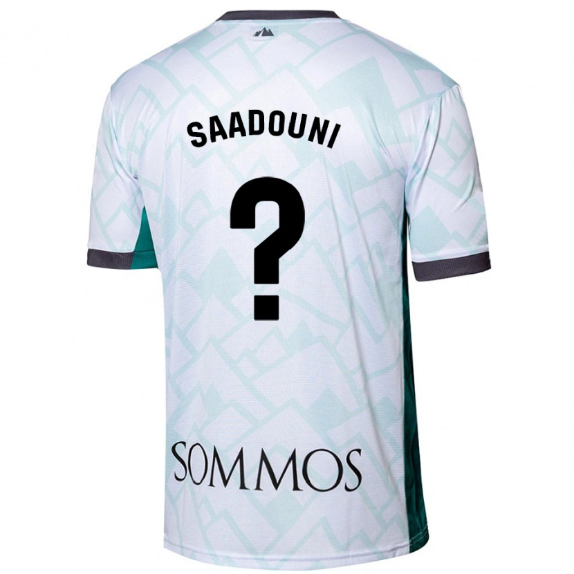 DanxenメンズMohammed Saadouni#0白緑アウェイシャツ2024/25ジャージーユニフォーム