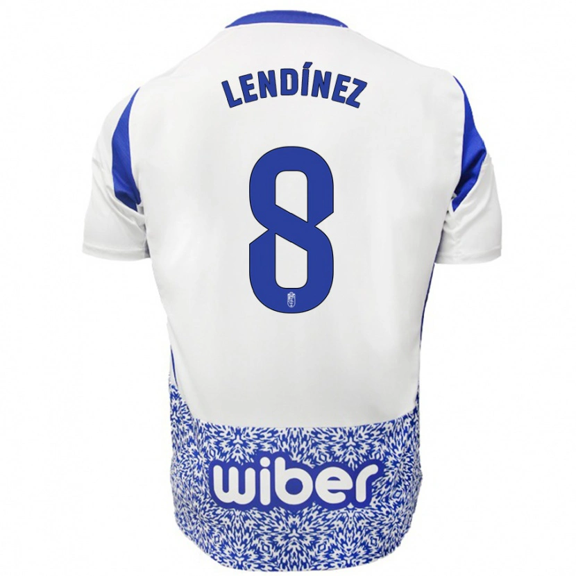 DanxenメンズJuanma Lendínez#8ホワイト ブルーアウェイシャツ2024/25ジャージーユニフォーム