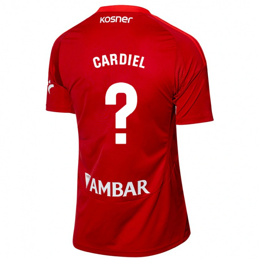 DanxenメンズManu Cardiel#0ホワイト ブルーアウェイシャツ2024/25ジャージーユニフォーム