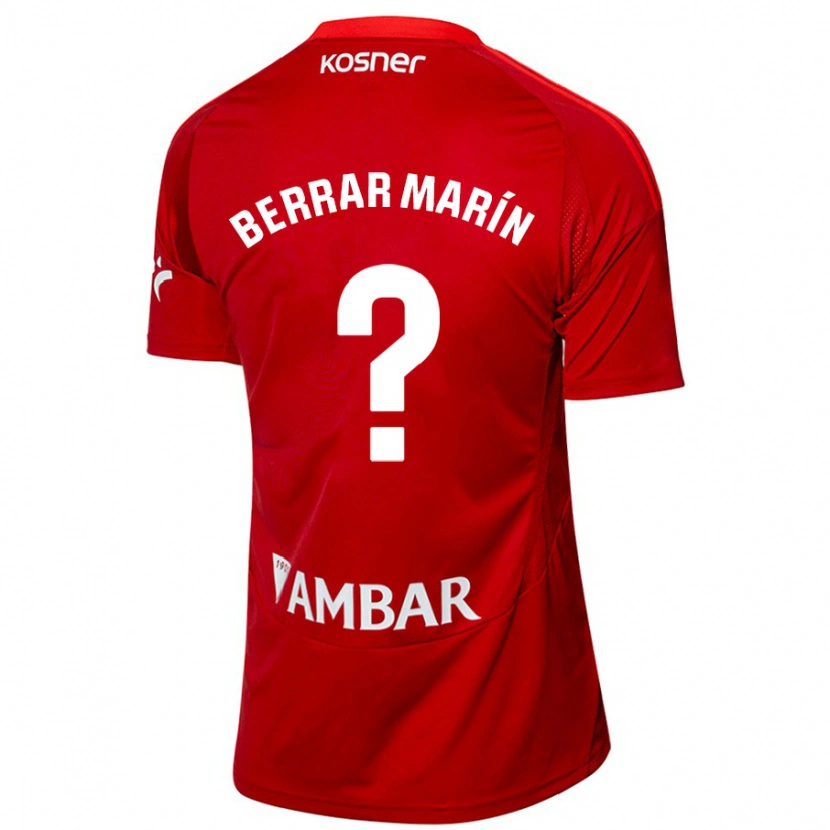 DanxenメンズSergio Berrar Marín#0ホワイト ブルーアウェイシャツ2024/25ジャージーユニフォーム