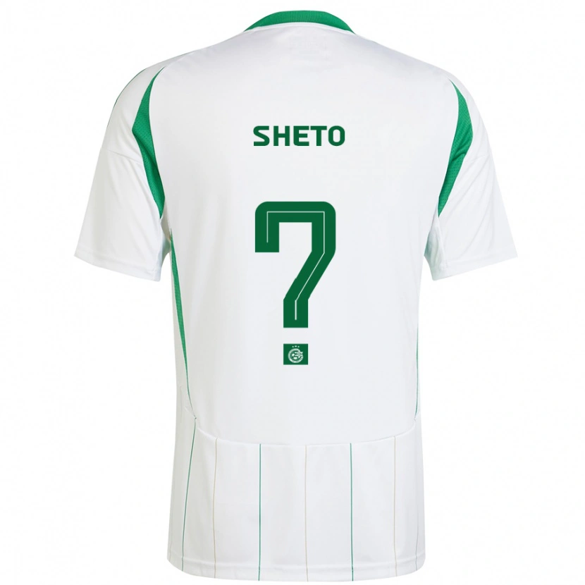 DanxenメンズSahar Sheto#0白緑アウェイシャツ2024/25ジャージーユニフォーム