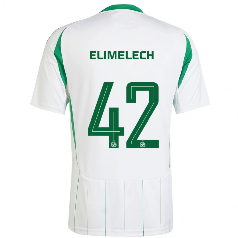 DanxenメンズRoey Elimelech#42白緑アウェイシャツ2024/25ジャージーユニフォーム