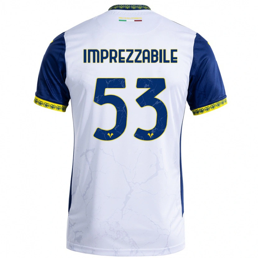 DanxenメンズFrancesca Imprezzabile#53ホワイト ブルーアウェイシャツ2024/25ジャージーユニフォーム
