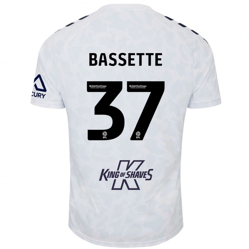 DanxenメンズNorman Bassette#37白アウェイシャツ2024/25ジャージーユニフォーム