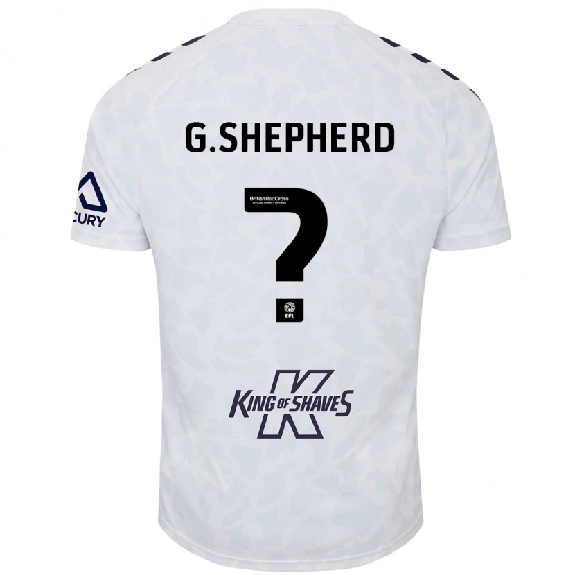 DanxenメンズGeorge Shepherd#0白アウェイシャツ2024/25ジャージーユニフォーム