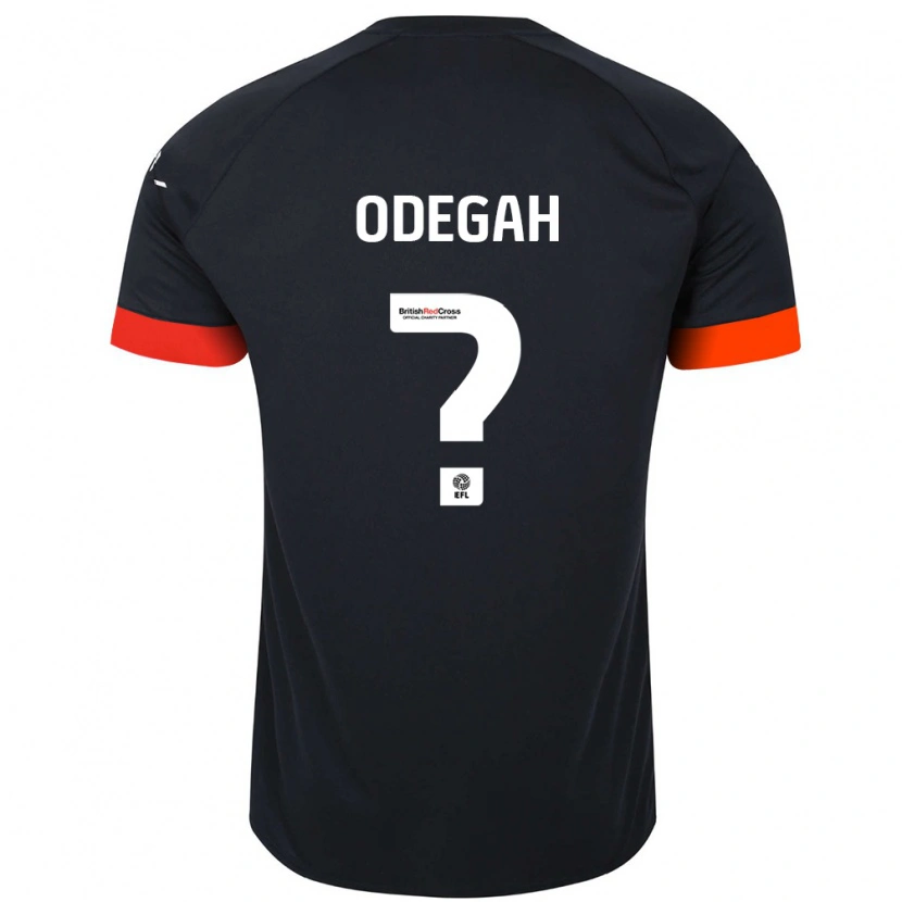 DanxenメンズJamie Odegah#0黒 オレンジアウェイシャツ2024/25ジャージーユニフォーム
