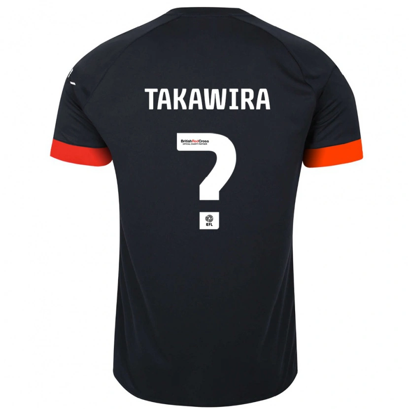 DanxenメンズMatthew Takawira#0黒 オレンジアウェイシャツ2024/25ジャージーユニフォーム