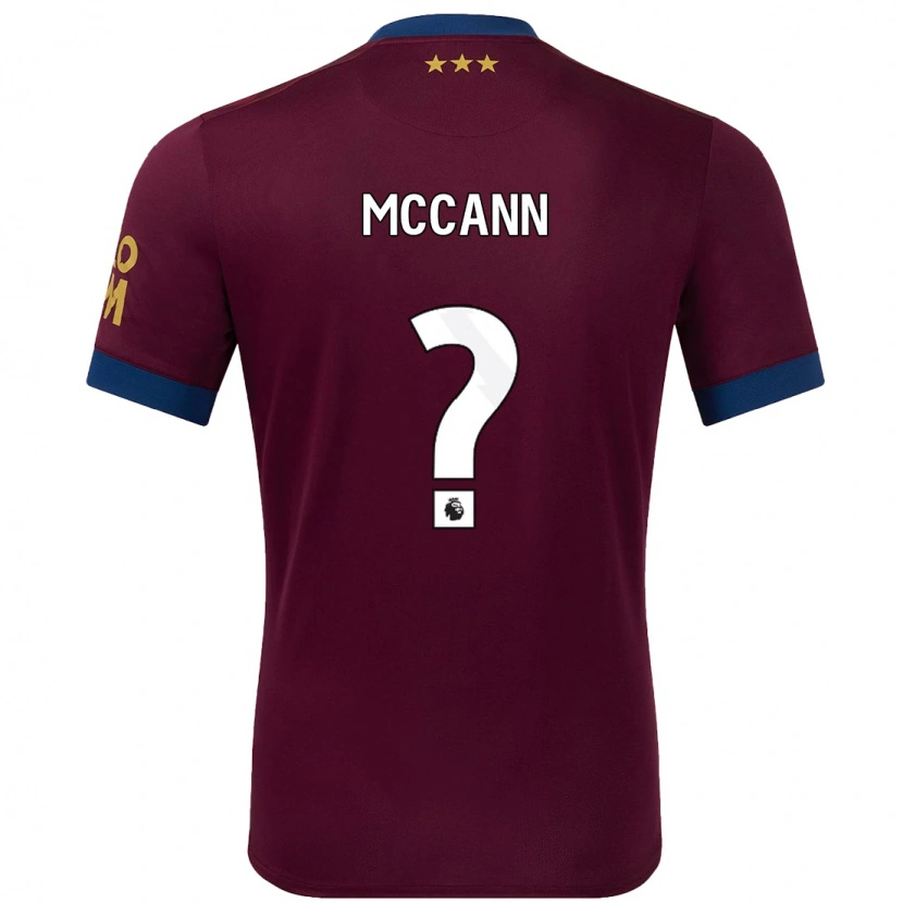 DanxenメンズDarragh Mccann#0ブラウンアウェイシャツ2024/25ジャージーユニフォーム