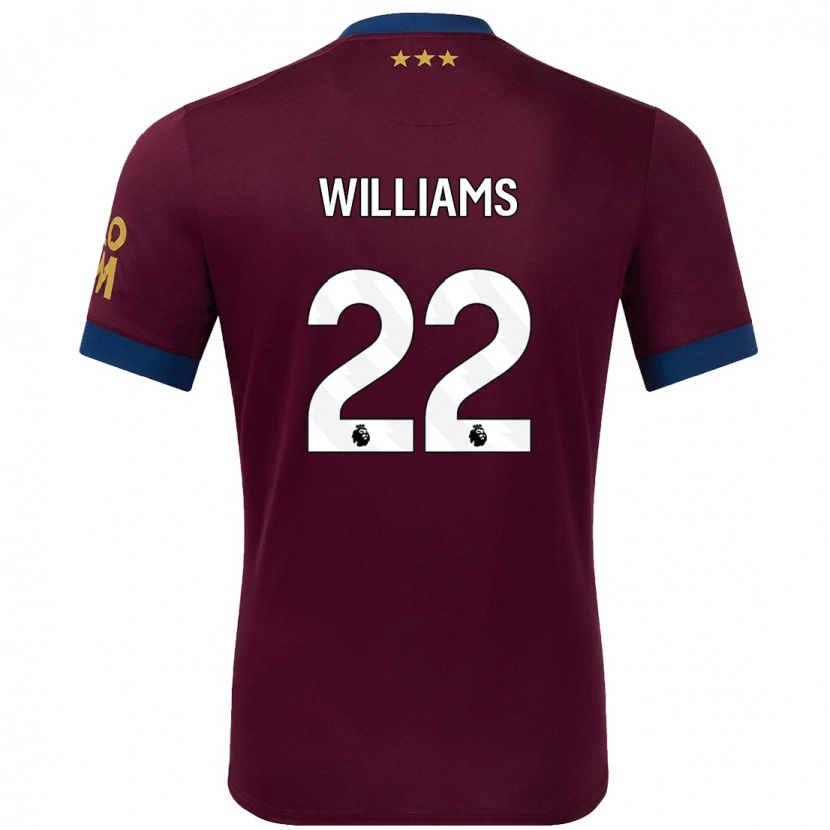 DanxenメンズEvie Williams#22ブラウンアウェイシャツ2024/25ジャージーユニフォーム