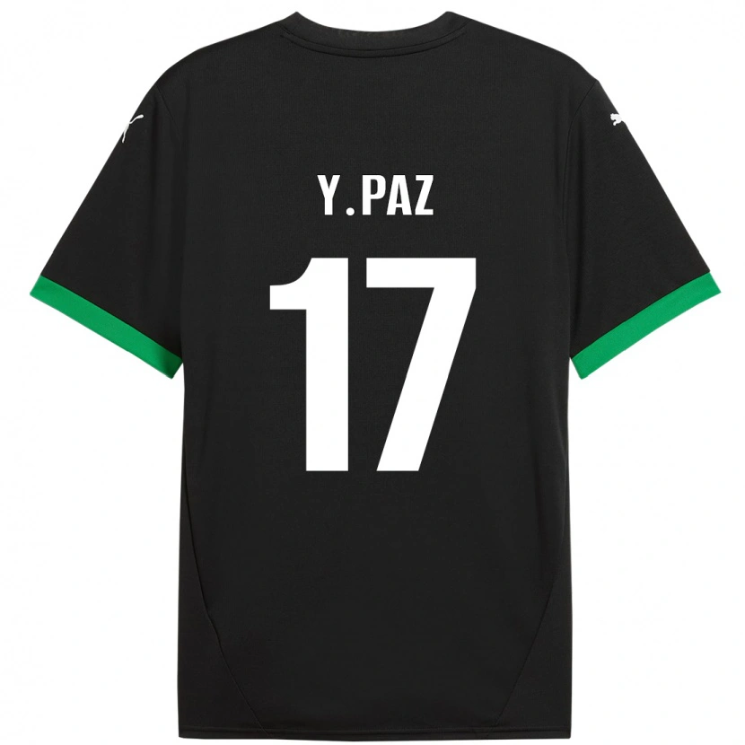 Danxenレディースジェッフェルソン・パス#17黒 ダークグリーンホームシャツ2024/25ジャージーユニフォーム