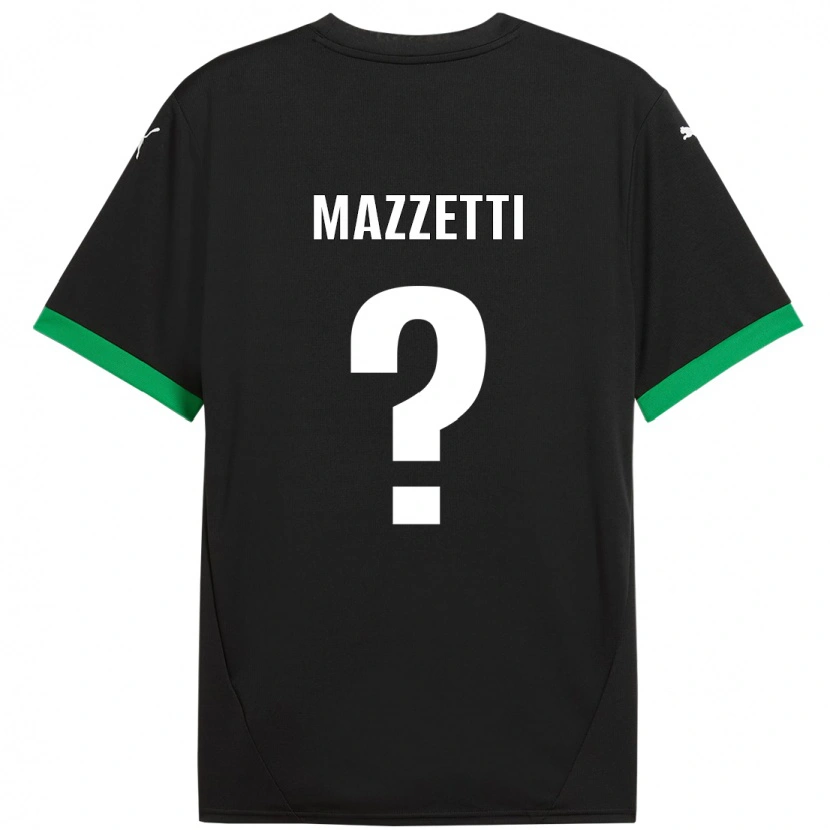 DanxenレディースRiccardo Mazzetti#0黒 ダークグリーンホームシャツ2024/25ジャージーユニフォーム