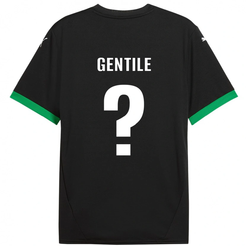 DanxenレディースRaffaele Gentile#0黒 ダークグリーンホームシャツ2024/25ジャージーユニフォーム