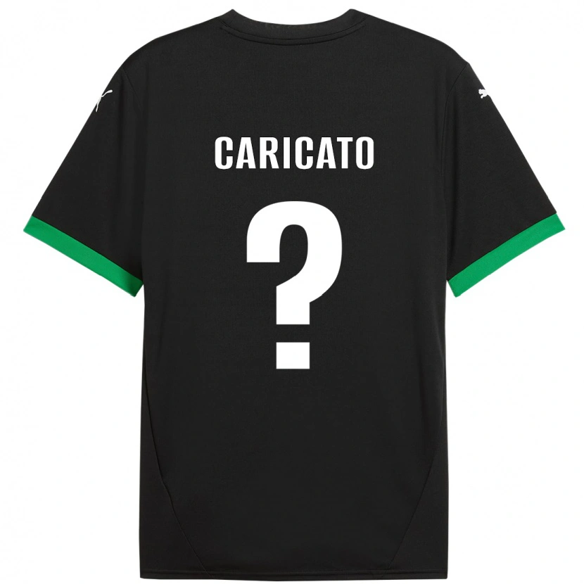 DanxenレディースTiziano Caricato#0黒 ダークグリーンホームシャツ2024/25ジャージーユニフォーム