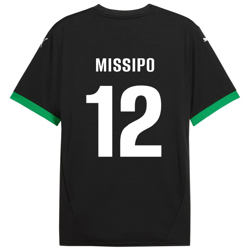 DanxenレディースKassandra Missipo#12黒 ダークグリーンホームシャツ2024/25ジャージーユニフォーム