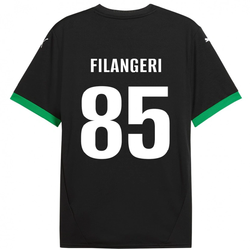 Danxenレディースマリア・ルイーザ・フィランジェーリ#85黒 ダークグリーンホームシャツ2024/25ジャージーユニフォーム