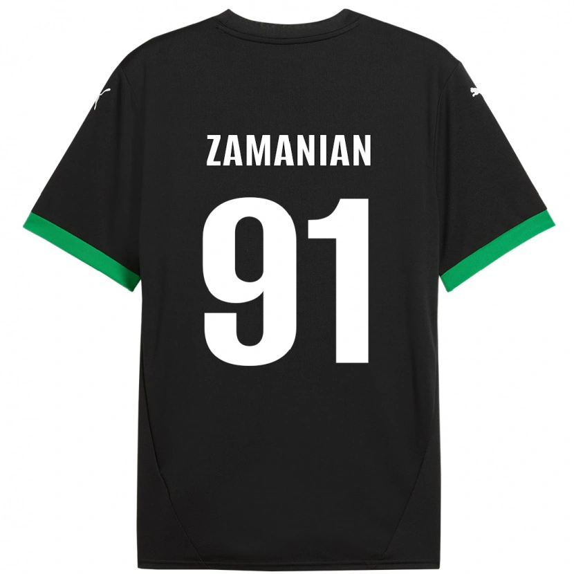 Danxenレディースアナヒタ・ザマニアン#91黒 ダークグリーンホームシャツ2024/25ジャージーユニフォーム