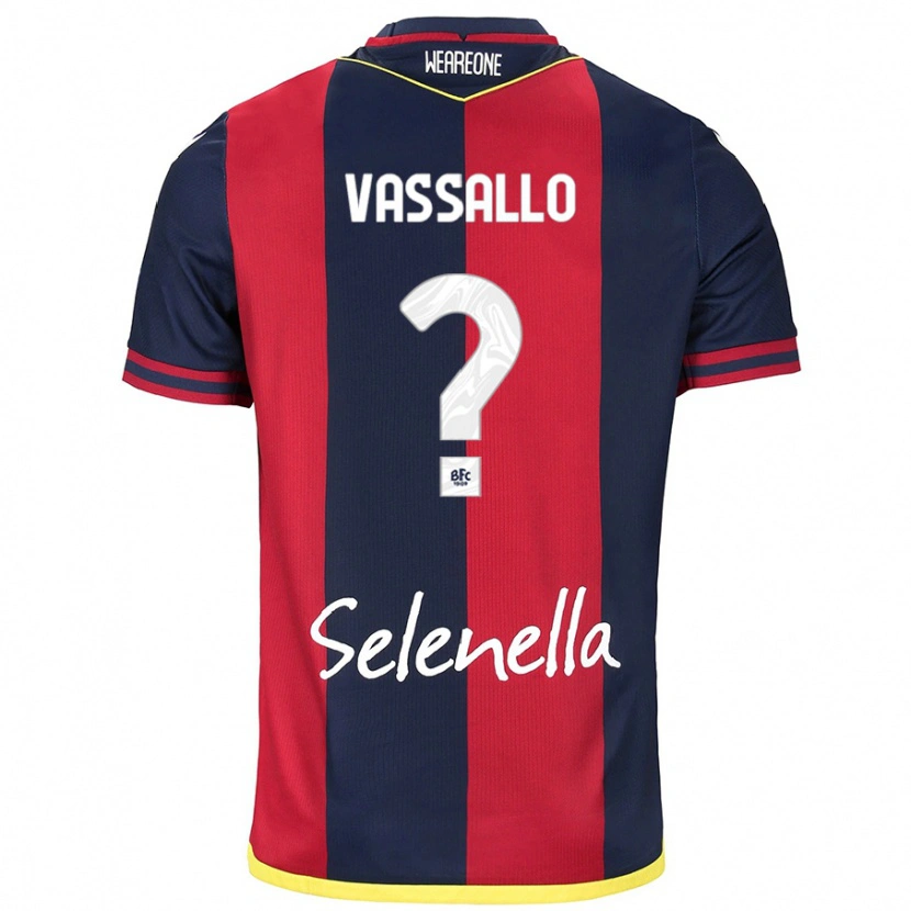 DanxenレディースGiacomo Vassallo#0レッド ロイヤルブルーホームシャツ2024/25ジャージーユニフォーム
