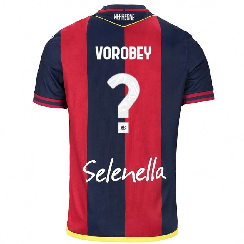 DanxenレディースMaksym Vorobey#0レッド ロイヤルブルーホームシャツ2024/25ジャージーユニフォーム