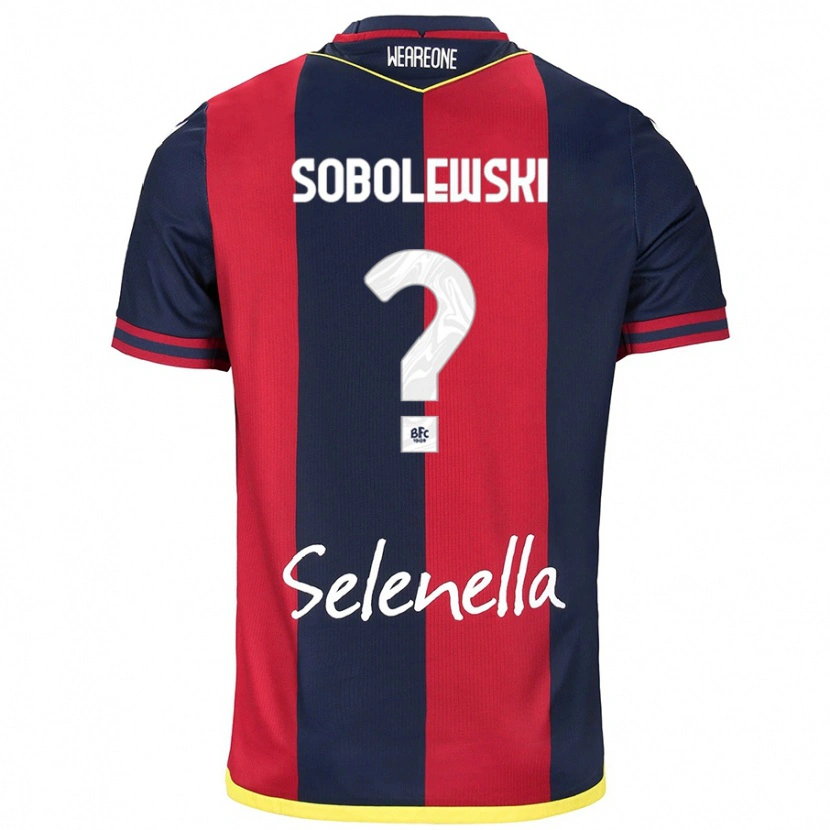 DanxenレディースKonrad Sobolewski#0レッド ロイヤルブルーホームシャツ2024/25ジャージーユニフォーム