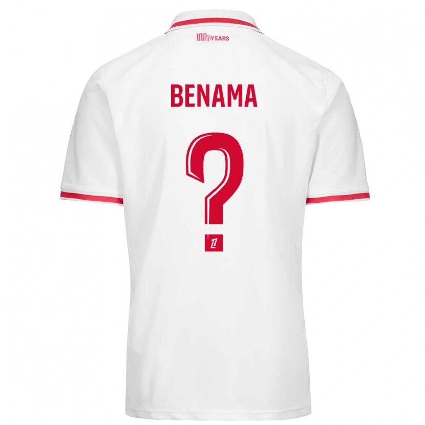 DanxenレディースMayssam Benama#0白 赤ホームシャツ2024/25ジャージーユニフォーム