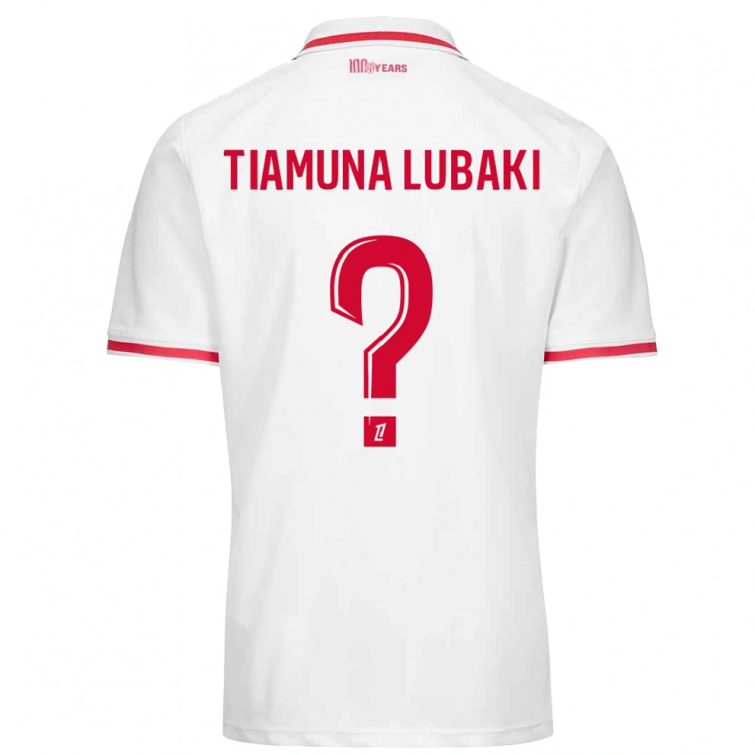 DanxenレディースLoïc Tiamuna Lubaki#0白 赤ホームシャツ2024/25ジャージーユニフォーム