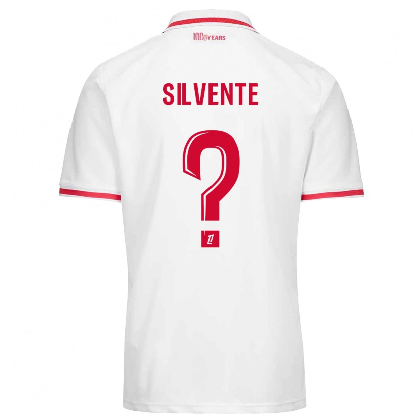 DanxenレディースJoris Silvente#0白 赤ホームシャツ2024/25ジャージーユニフォーム