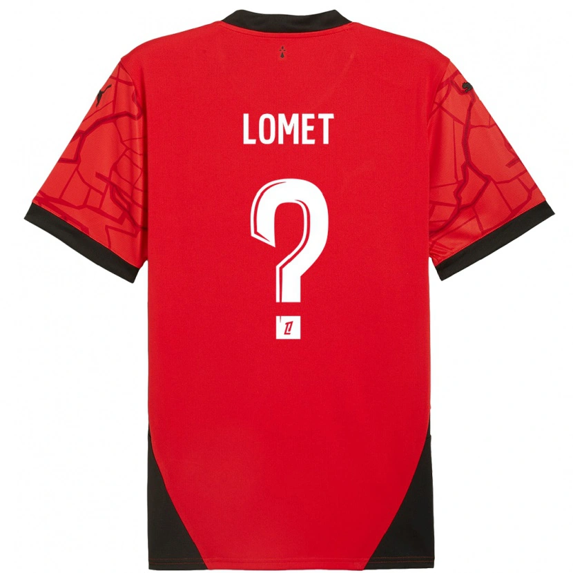 DanxenレディースRuben Lomet#0赤黒ホームシャツ2024/25ジャージーユニフォーム