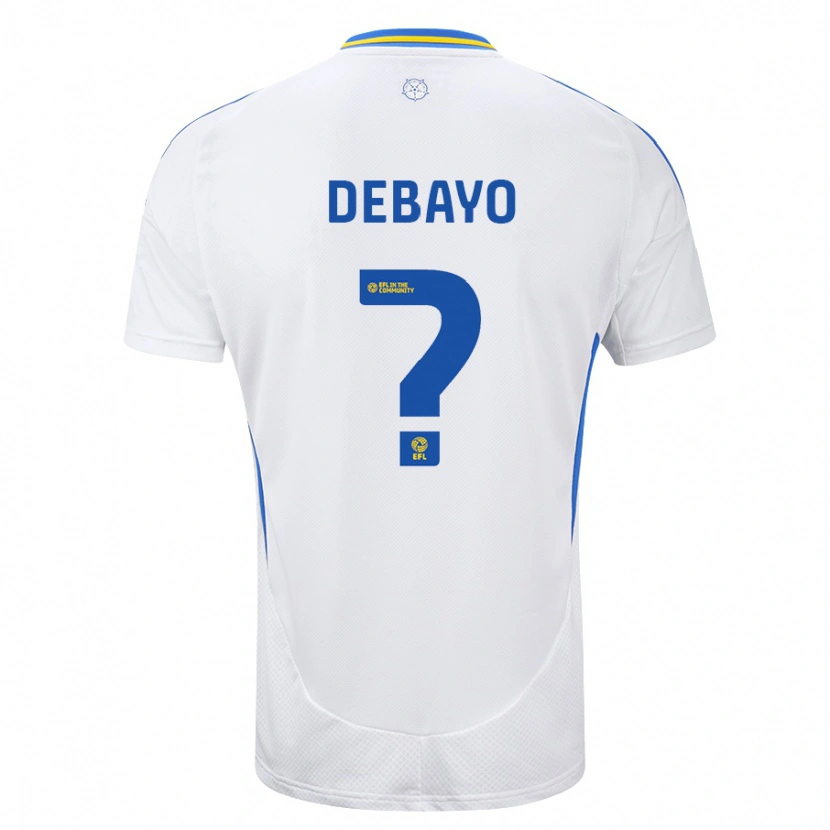 DanxenレディースJames Debayo#0ホワイト ブルーホームシャツ2024/25ジャージーユニフォーム
