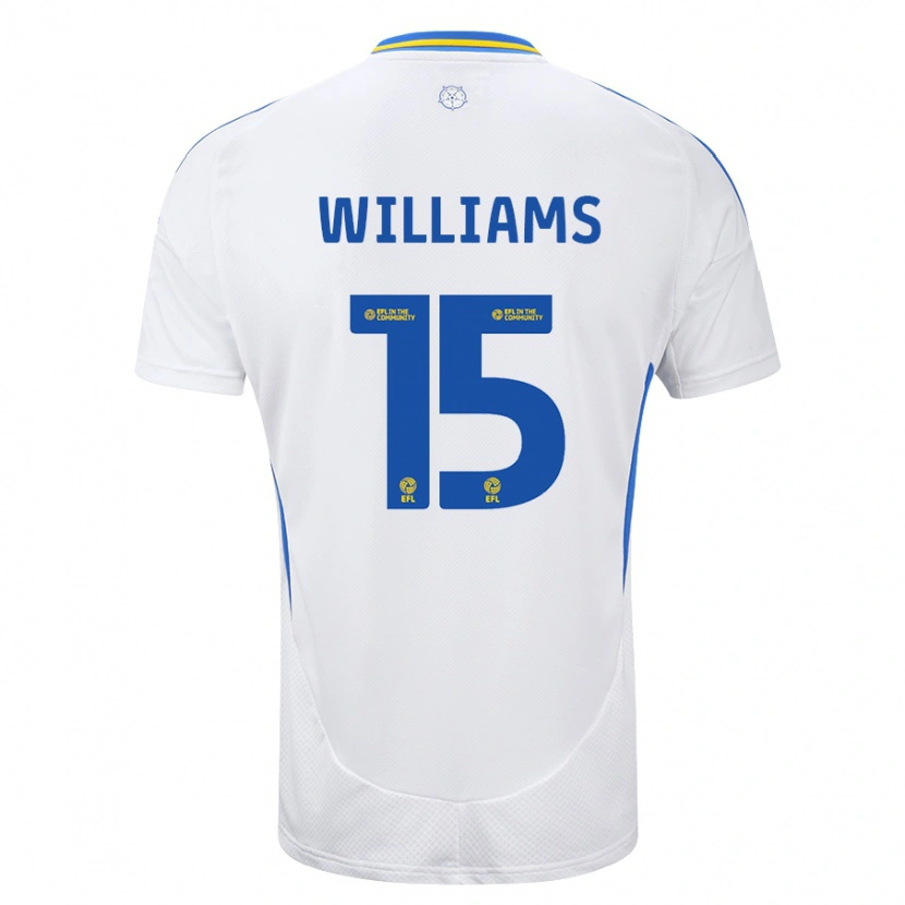 DanxenレディースPaige Williams#15ホワイト ブルーホームシャツ2024/25ジャージーユニフォーム