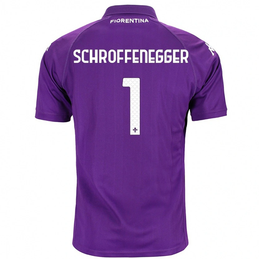 DanxenレディースKatja Schroffenegger#1紫ホームシャツ2024/25ジャージーユニフォーム