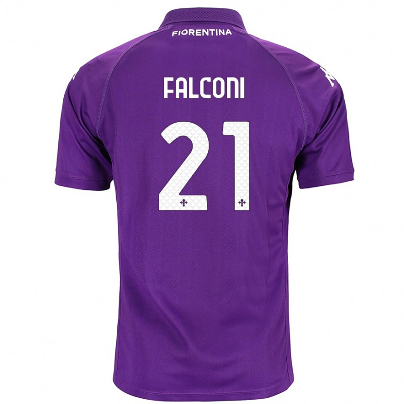 DanxenレディースNiccolò Falconi#21紫ホームシャツ2024/25ジャージーユニフォーム