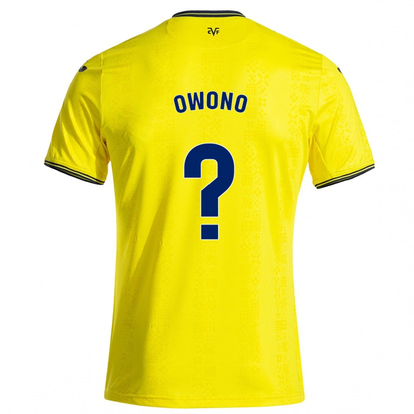 DanxenレディースRoberto Owono#0黄 黒ホームシャツ2024/25ジャージーユニフォーム