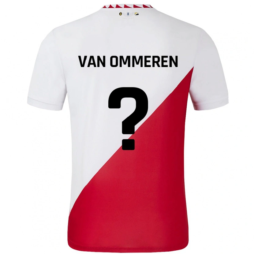 DanxenレディースJaygo Van Ommeren#0白 赤ホームシャツ2024/25ジャージーユニフォーム