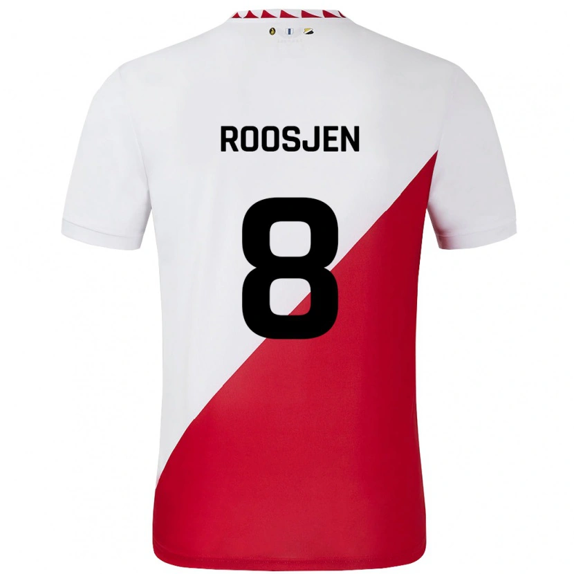 DanxenレディースJudith Roosjen#8白 赤ホームシャツ2024/25ジャージーユニフォーム
