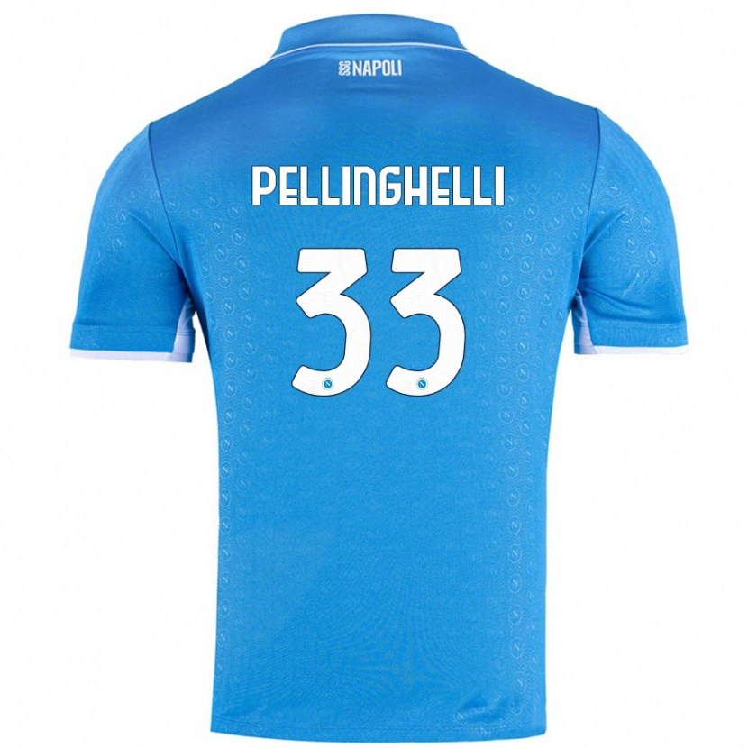 DanxenレディースAlice Pellinghelli#33スカイブルーホームシャツ2024/25ジャージーユニフォーム